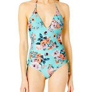 Seafolly one piece swimsuit turquoise size 4